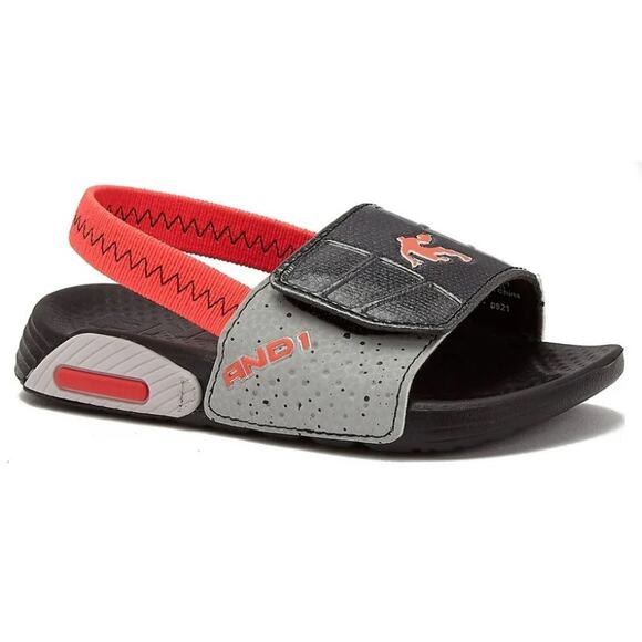 2 Pairs of Shoes Boys Slide Sandals and Flip Flops Size 5-6 And1 & Wonder Nation - Picture 4 of 7